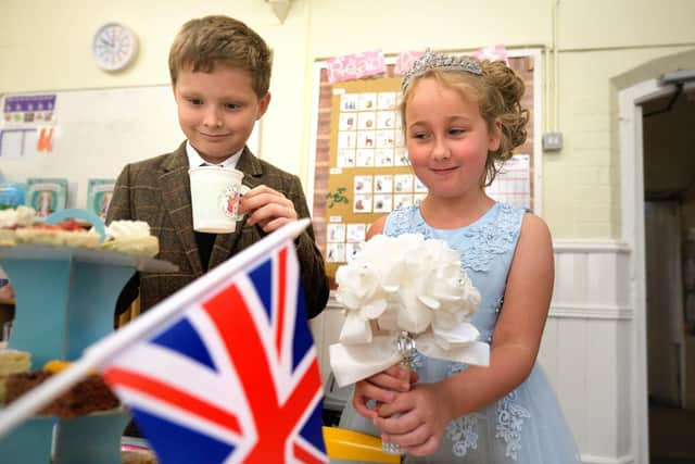 Brompton primary school has a Royal Day of Celebration in memory of the Queen.