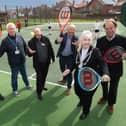 The refurbished tennis courts in Whitby are officially opened.