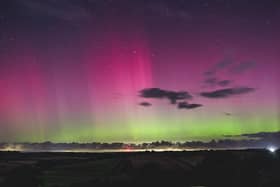 Northern Lights over the Howardian Hills, near Bulmer.picture: Chris Lowther.
