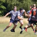 Lewis Wilson (left) and Alex Todd (right) in action for Pocklington RUFC.