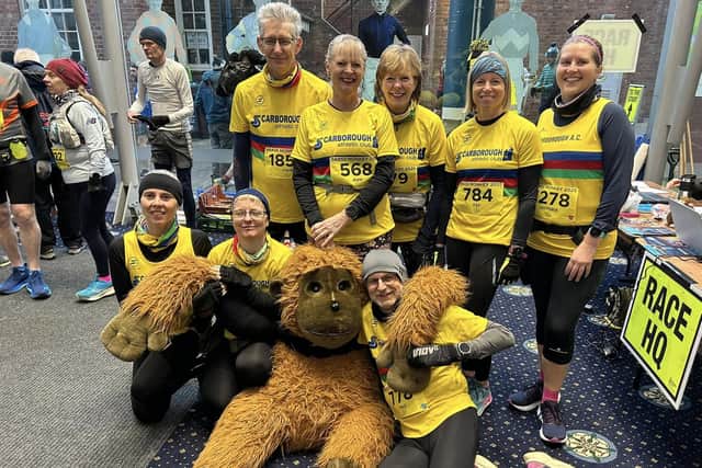 The Scarborough Athletic Club members line up at the Brass Monkey Half Marathon.