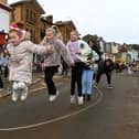 Skipping on Scarborough seafront 13th February 2024.  Picture Jonathan Gawthorpe