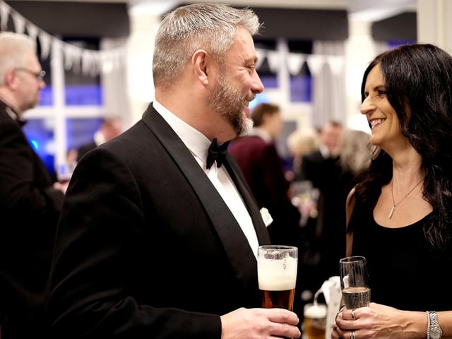 Nominees gathered for welcome drinks before the winners were announced