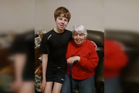 Oliver McGill-Wardle, 12, was inspired to take on the Yorkshire Three Peaks by his grandma, who suffers with MS.