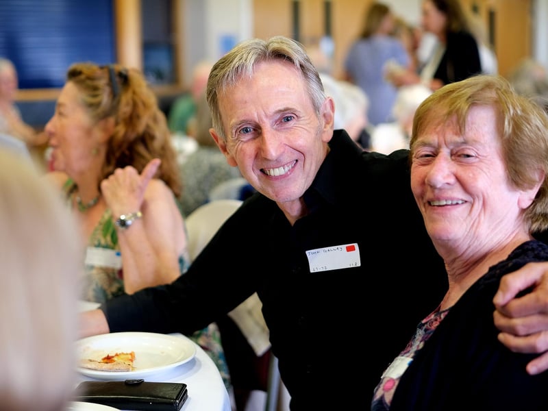 Former pupils enjoying the afternoon at the reunion