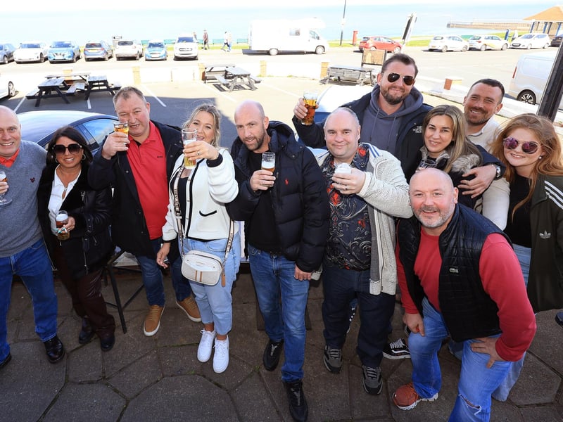 Raising a glass to a great social day. picture: Richard Ponter
