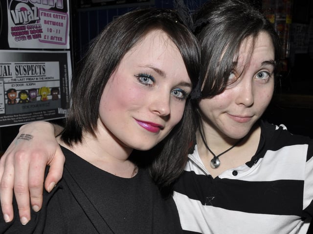Fay and Natalie liking their night out.
