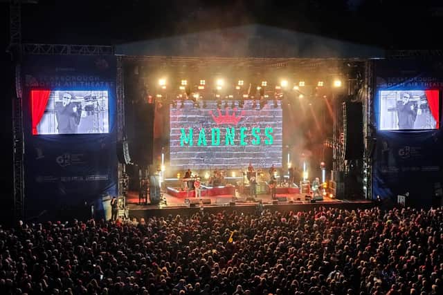 Madness perform to a sell-out crowd at Scarborough Open Air Theatre