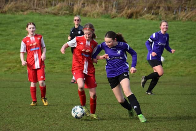 Scarborough Ladies Under-13s lost 7-3 at Bishopthorpe WRFC Purple. Photo: Sarah Farrar