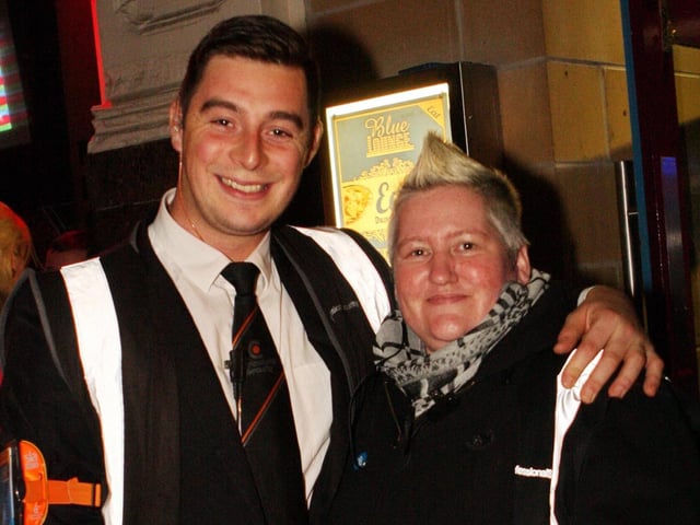 Hefin and Del looking after the punters at Blue Lounge