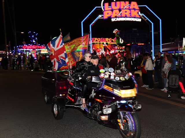 Scarborough Goldwings Light parade by Luna Park. photo: Richard Ponter