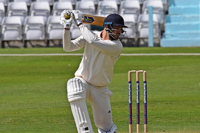 Matty Turnbull held the Scarborough Innings together. PHOTOS BY SIMON DOBSON