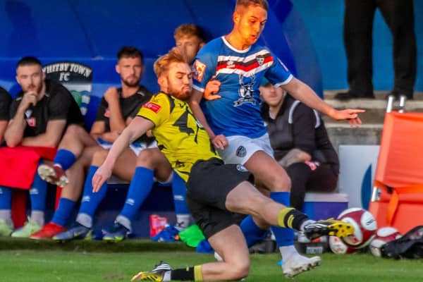 Jacob Gratton scored a late leveller for Whitby Town on the road at Basford United on Saturday afternoon.
