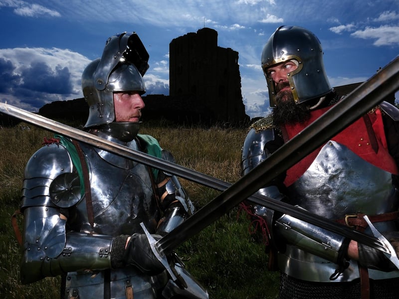 The Knights do battle at Scarborough Castle!
