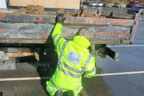 The RPG officers patrolled the nearby A64, looking out for commercial vehicles suspected of having mechanical defects and illegal or insecured loads.