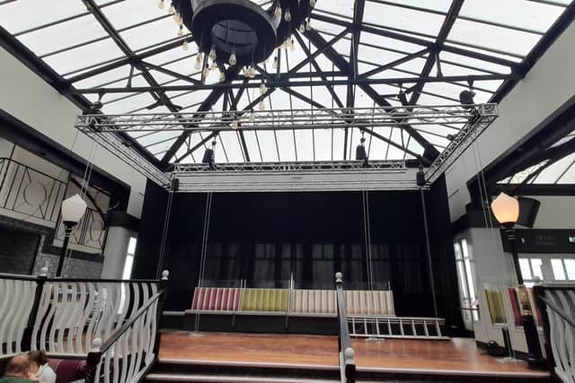 The new stage at The Old Floral Pavilion. Photos courtesy of Harrison Leisure.