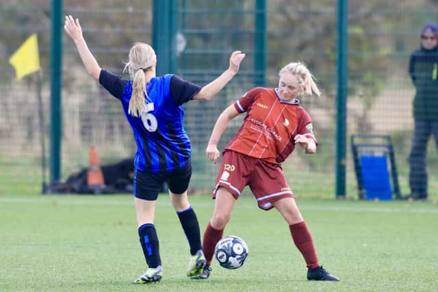 Brid Rovers Ladies )maroon kit_ beat Howden 4-2. PHOTO: TCF PHOTOGRAPHY