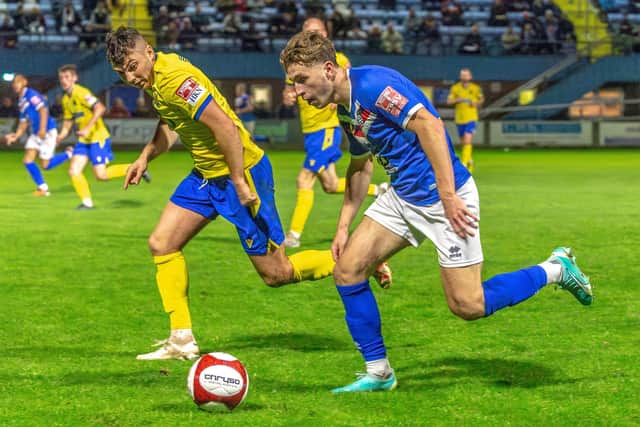 Coleby Shepherd is set to return to the Blues squad for Saturday's game at Warrington Rylands. PHOTO BY BRIAN MURFIELD