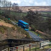 A Coastliner bus approaches Goathland which is on the route of Britain's most scenic bus route, has been saved from the axe with a sudden rush of tourists taking advantage of the £2 fares. Picture by Yorkshire Post Photographer Bruce Rollinson.