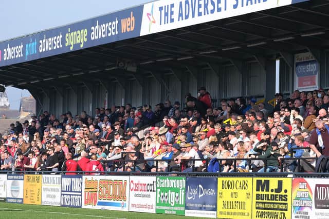 A packed Flamingo Land Stadium will take in the derby action this Monday  PHOTO BY RICHARD PONTER