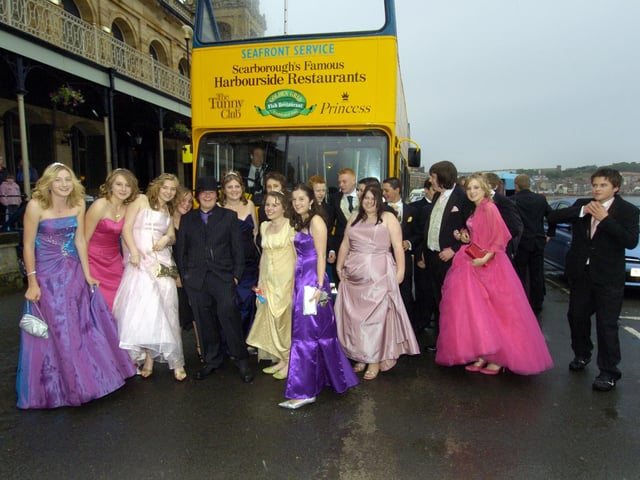 Graham School; Rain didn't stop play for these friends who arrived on an open top Suncruiser bus.