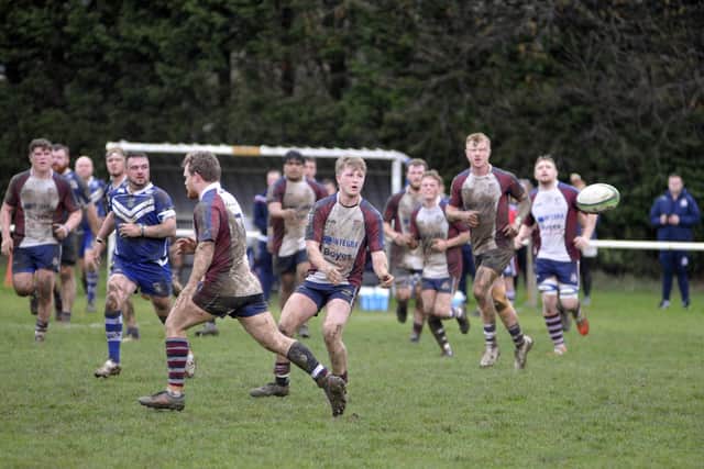 Scarborough RUFC in action at Pontefract last weekend. PHOTO BY IAN HARBER