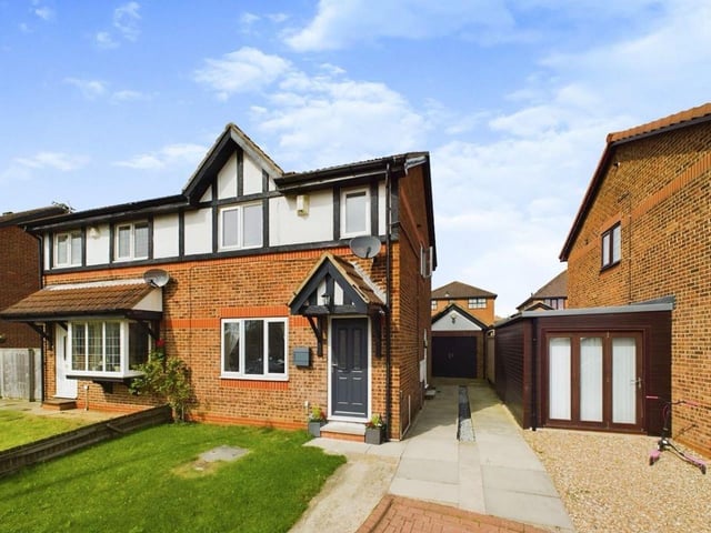 This three bedroom semi-detached is house for sale with Hunters for £170,000.