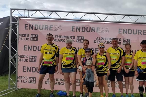 Brid Road Runners line up at the Leeds Endure event last weekend.