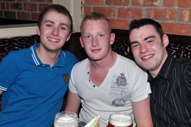 Stephen, Steve and Jack on a lads night out.