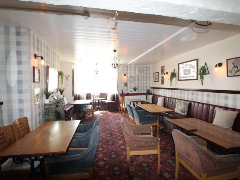 Seating space within the pub restaurant.