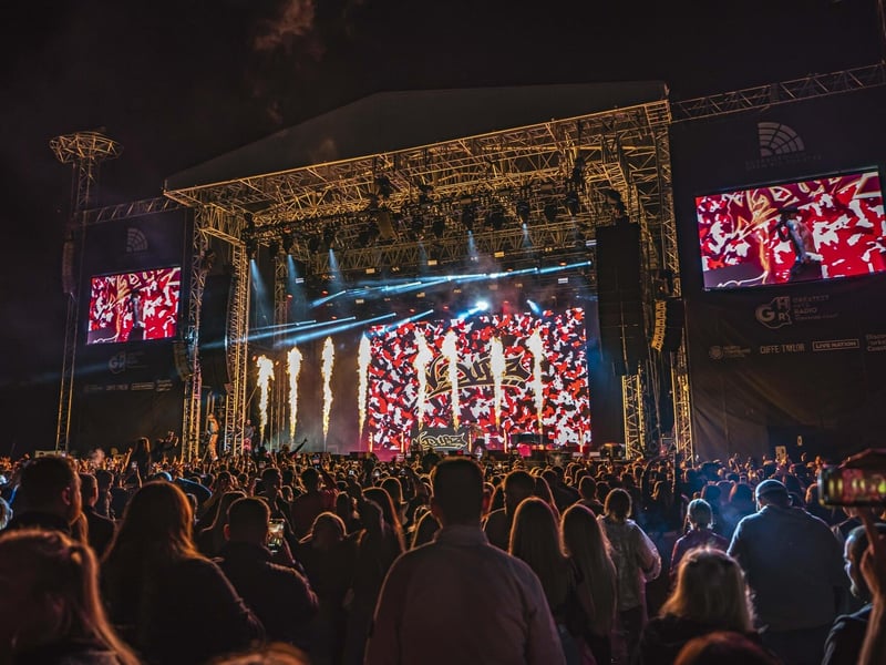 N-Dubz put on a show at the Open Air Theatre in Scarborough.