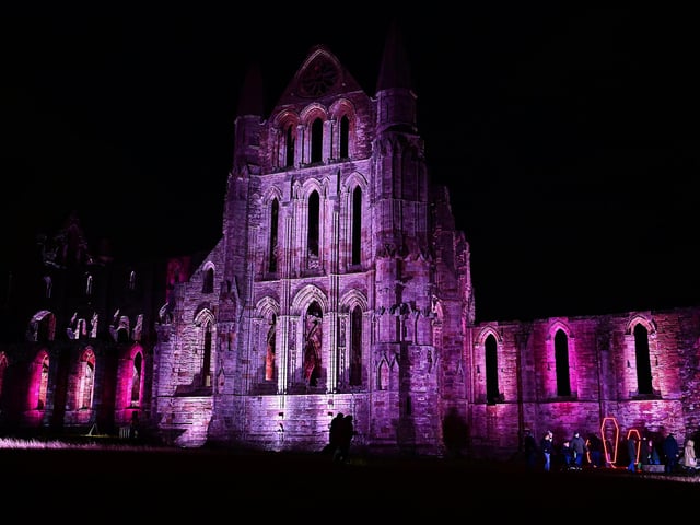 Performances repeat throughout the evening of The Brides Await, The Mariners’ Warning, The Victorian Philosopher and The Moth and the Moon — four very different stories inspired by the strange happenings at Whitby Abbey. Picture: Richard Ponter