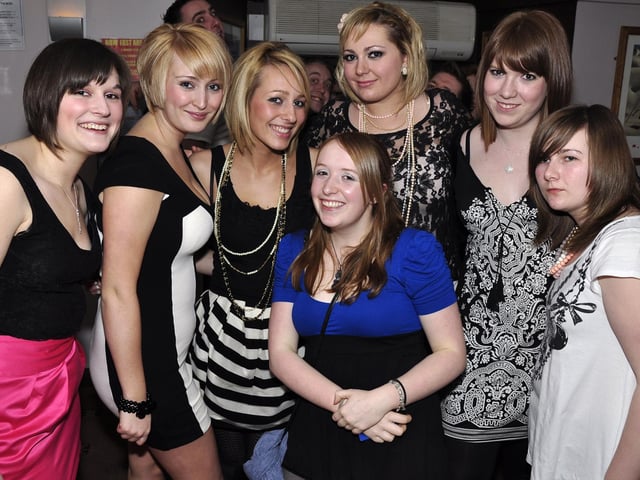 Clare, Sarah, Elly, Ellie, Jodie, Eve and Caley.