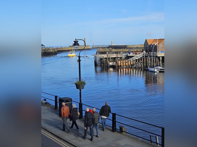 View looking down on Whitby's St Ann's Staith.
picture: Judith Davies.