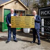 CEO of the North Yorkshire Moors Railway, Chris Price, with MP for Thirsk and Malton, Kevin Hollinrake.
picture: Tim Bruce