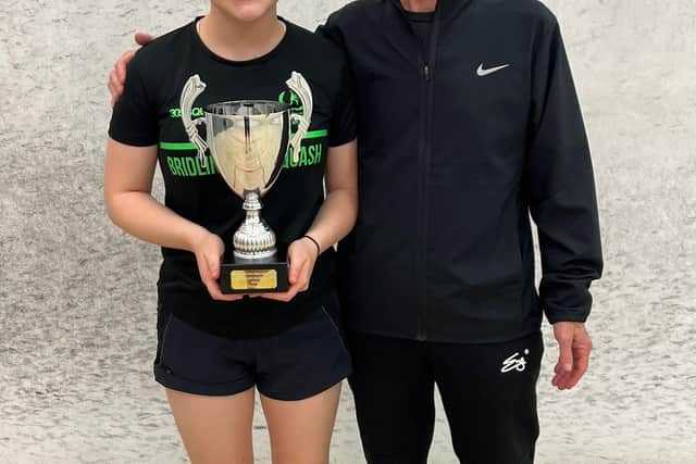 Young squash star Hattie Langley won the Bridlington Ladies Club Championship title again in September