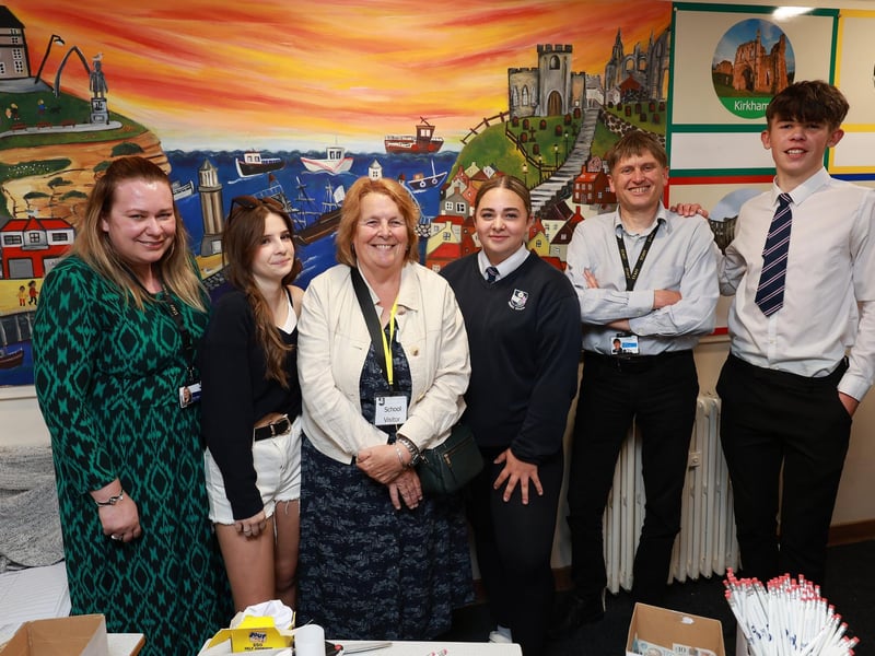 Staff, organisers and pupils enjoy the evening.