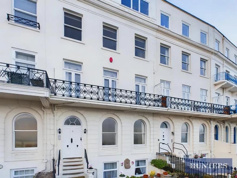 This two bedroom and one bathroom flat is for sale with Hunters with a guide price of £245,000