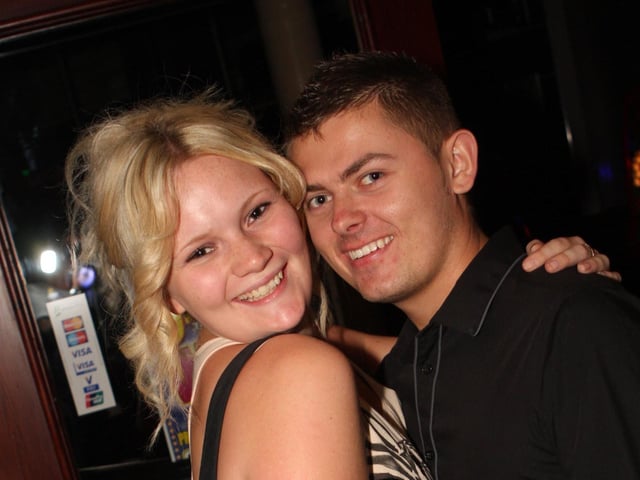 Danielle and Liam having a great time in Quids Inn