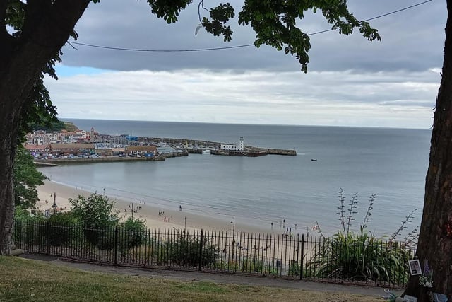 Tranquil view of Scarborough Bay.