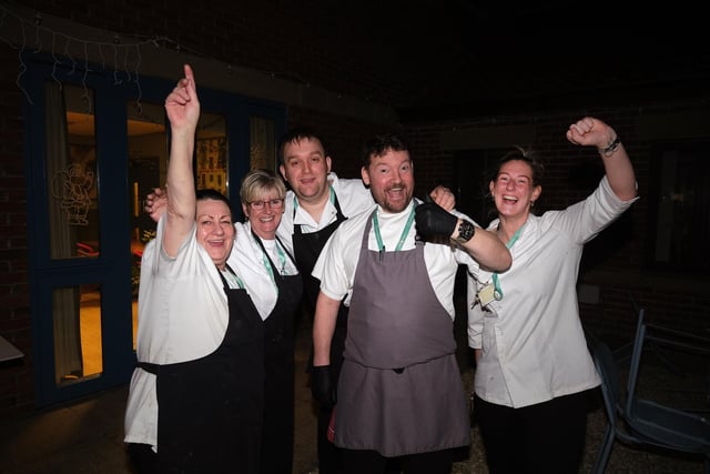 The team from Flavour's Bistro cheer