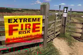 The recent dry weather has led to a fire warning being issued by North York Moors National Park