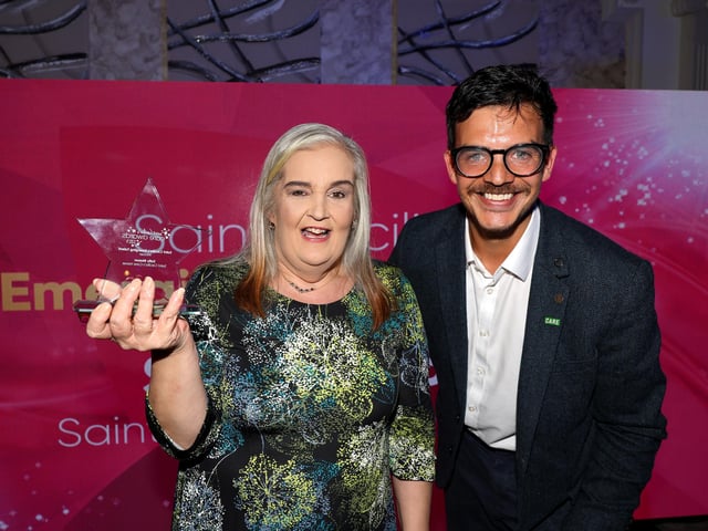 Sally Mason, winner of the Emerging Talent award.