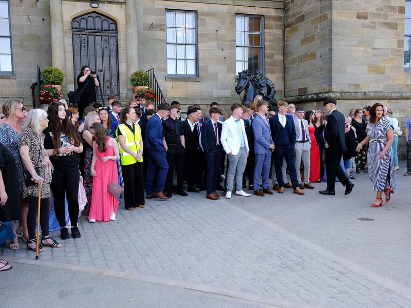 Eskdale School youngsters arrive at the prom.
