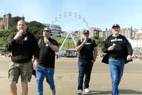 Mark Dunkin, Michael Chapplow, Ian Watson and Liam Murnane, all members of Andy’s Man Club boarded a TPE train this week ahead of Suicide Prevention Day