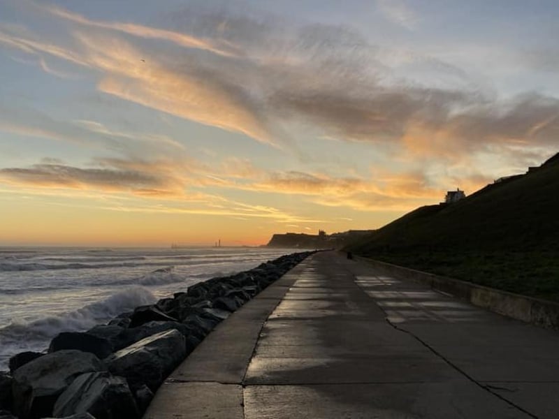 Scenic stroll along the Whitby seafront.
picture: Anthony Thomas.