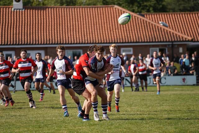 Tom Hazledine in action for Scarborough RUFC against Malton on September 14 2024. PHOTO BY CHARLIE HOPPER