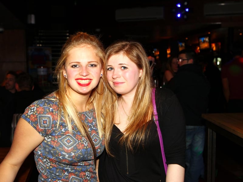 Emma & Philippa enjoy their big night out in Blue Lounge