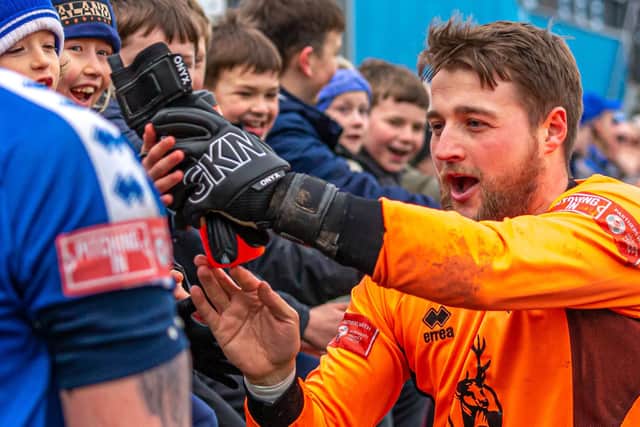 Shane Bland shone for the Blues at Hyde