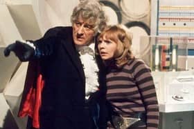 Jon Pertwee as the Doctor and Katy Manning as Jo Grant in Doctor Who